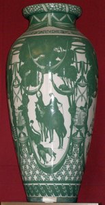 Pleasures of the River and the Forest, Beauvais váza, podle Gustave-Louis Jeaulmes (1873-1959) 1930 (porcelán)